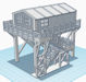 Download the .stl file and 3D Print your own  Elevated Shed HO scale model for your model train set.